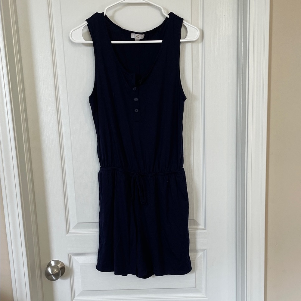 Charming Charlie Navy Jumpsuit
